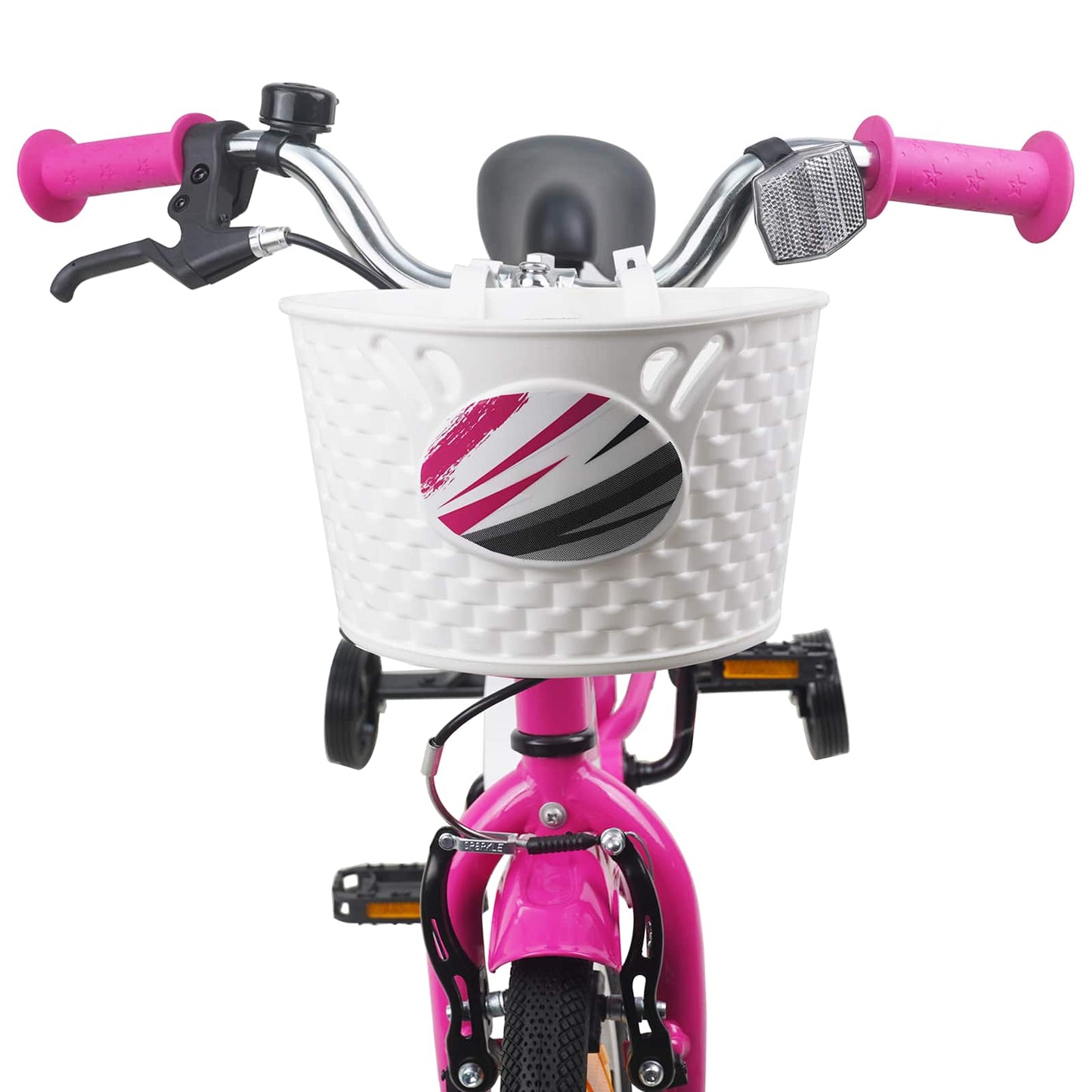 Børnecykel 16 tommer til 4-6 år gamle Mørk pink