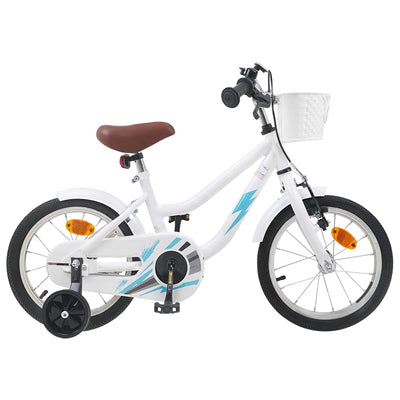 Børnecykel 14 tommer anbefalet til 3-5 år gammel Hvid