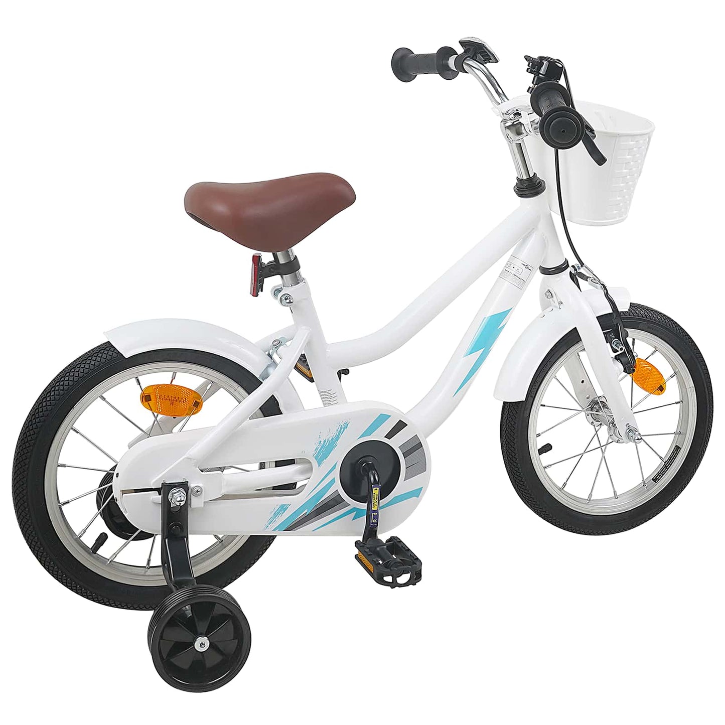 Børnecykel 16 tommer til 4-6 år gamle Hvid