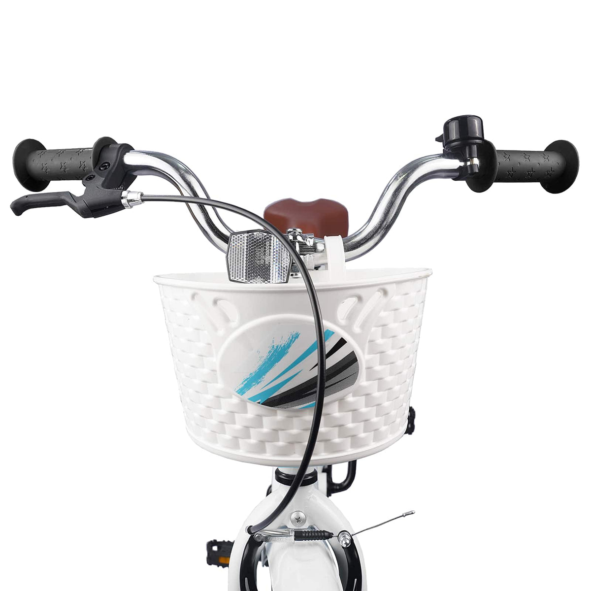 Børnecykel 18 tommer til 5-7 år gammel Hvid