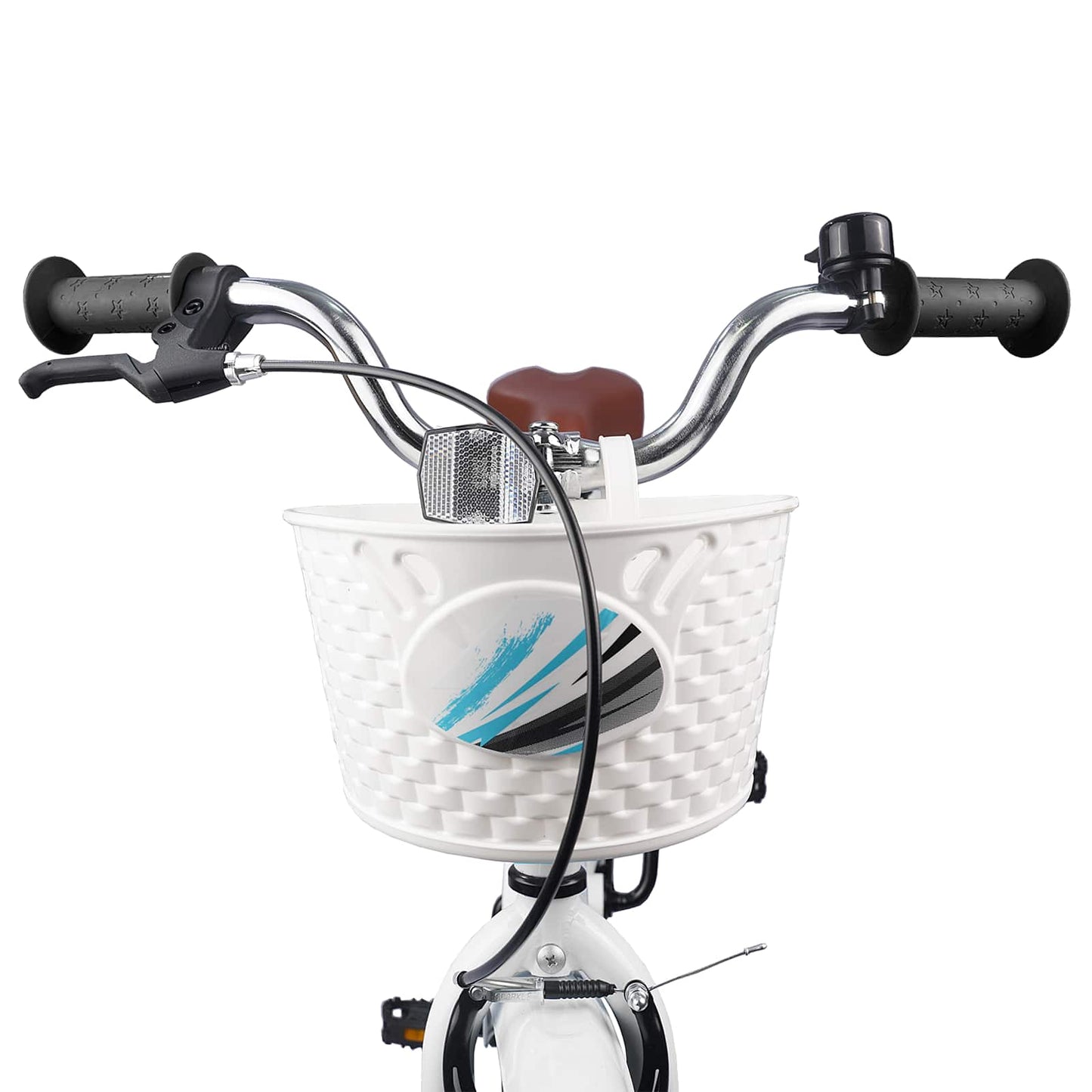 Børnecykel 20 tommer til børn i alderen 6-11 år Hvid