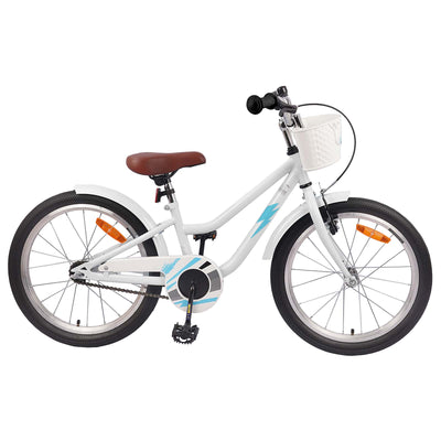 Børnecykel 20 tommer til børn i alderen 6-11 år Hvid