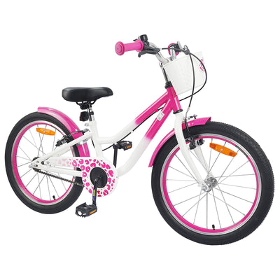 Børnecykel 18 tommer til 5-7 år gammel Lyserød
