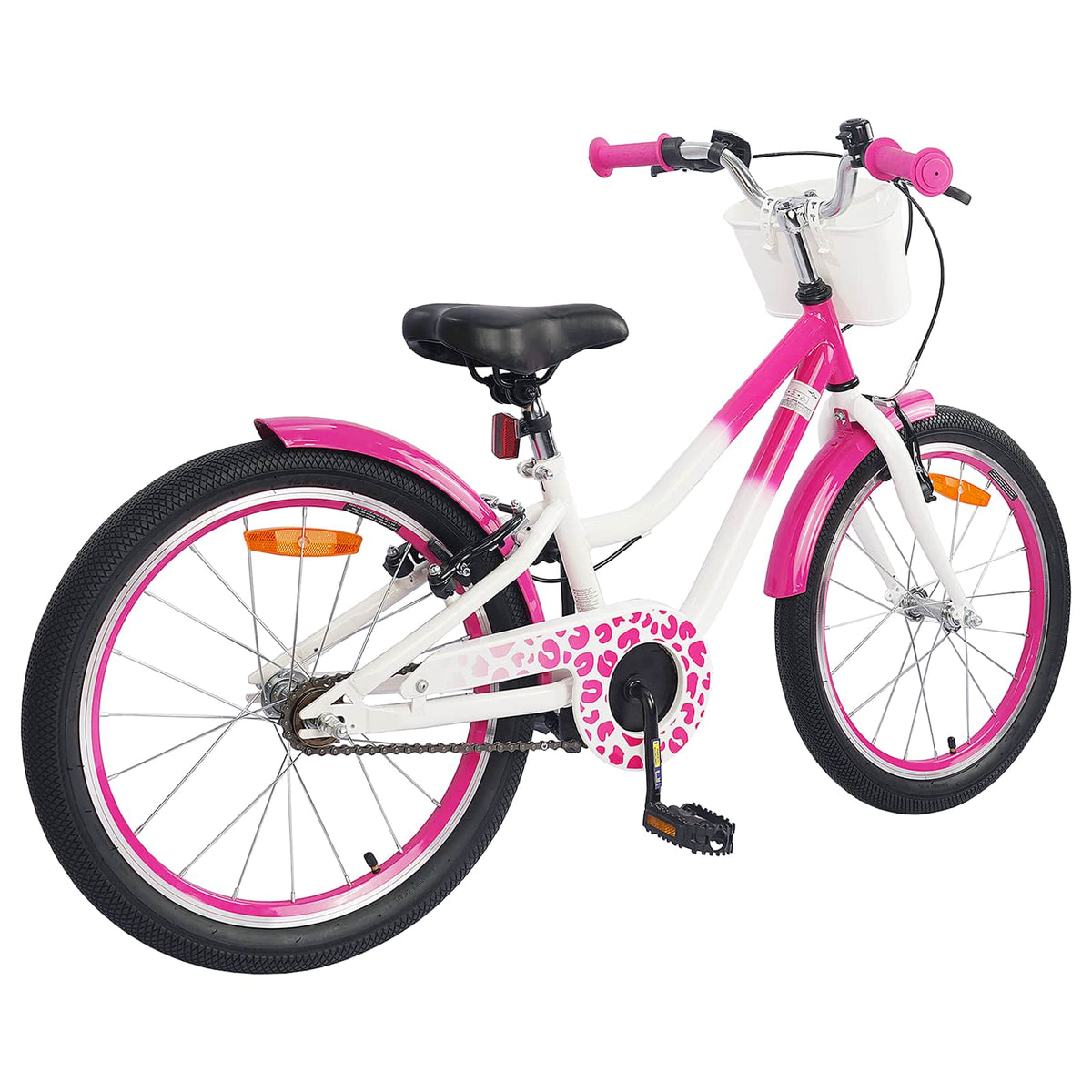 Børnecykel 18 tommer til 5-7 år gammel Lyserød