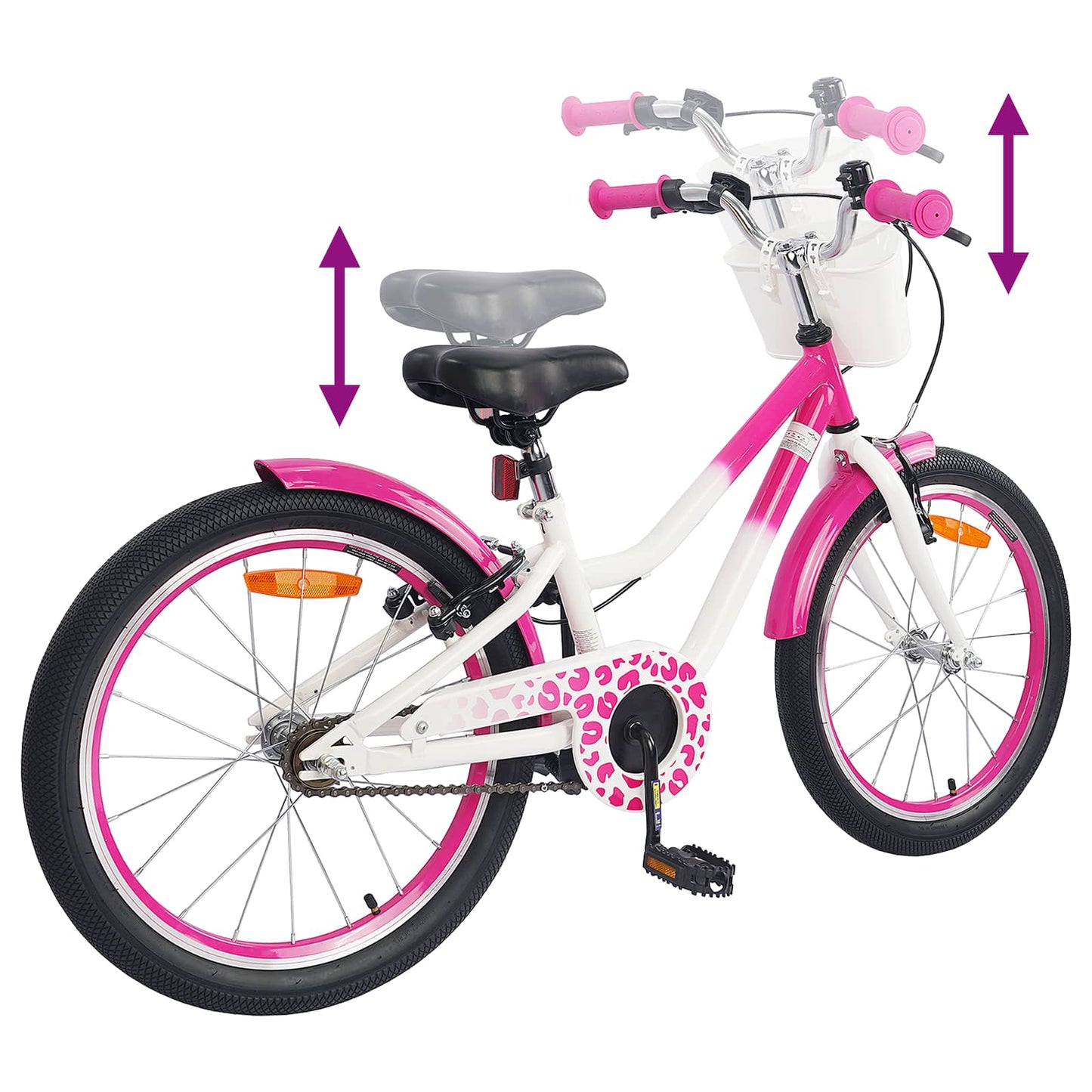 Børnecykel 20 tommer til børn i alderen 6-11 år Lyserød