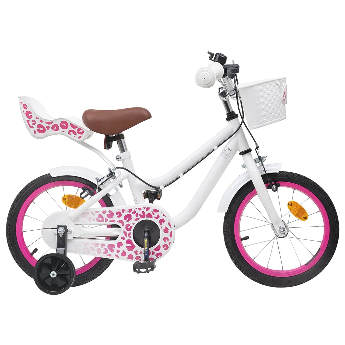 Børnecykel 14 tommer anbefalet til 3-5 år gammel Hvid