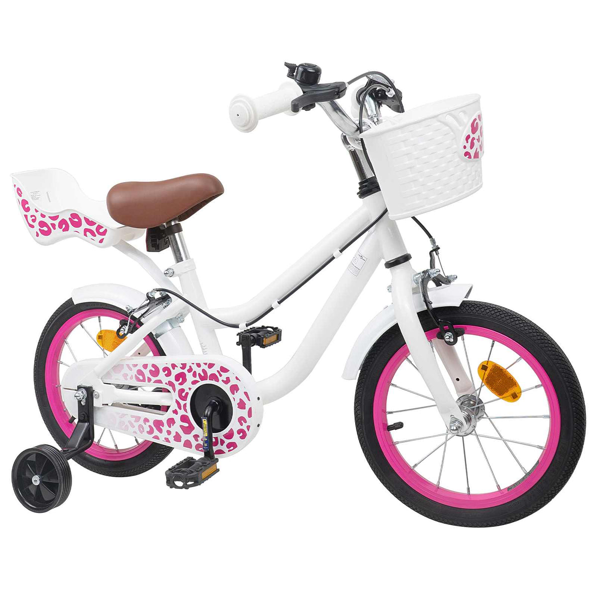Børnecykel 16 tommer til 4-6 år gamle Hvid