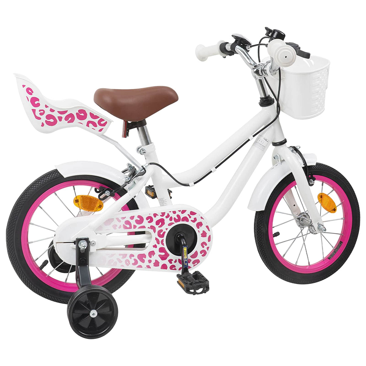Børnecykel 16 tommer til 4-6 år gamle Hvid