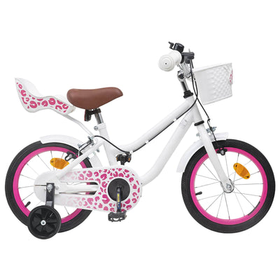 Børnecykel 16 tommer til 4-6 år gamle Hvid