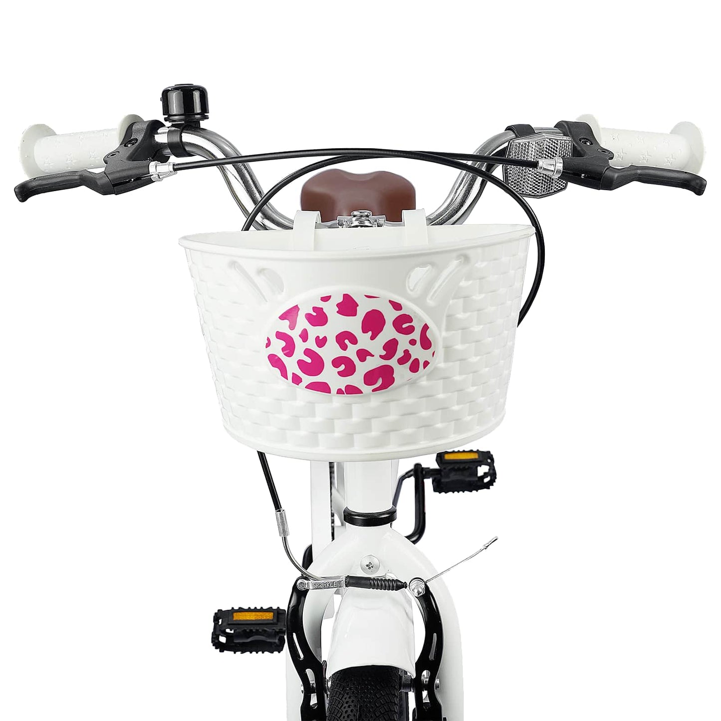 Børnecykel 18 tommer til 5-7 år gammel Hvid