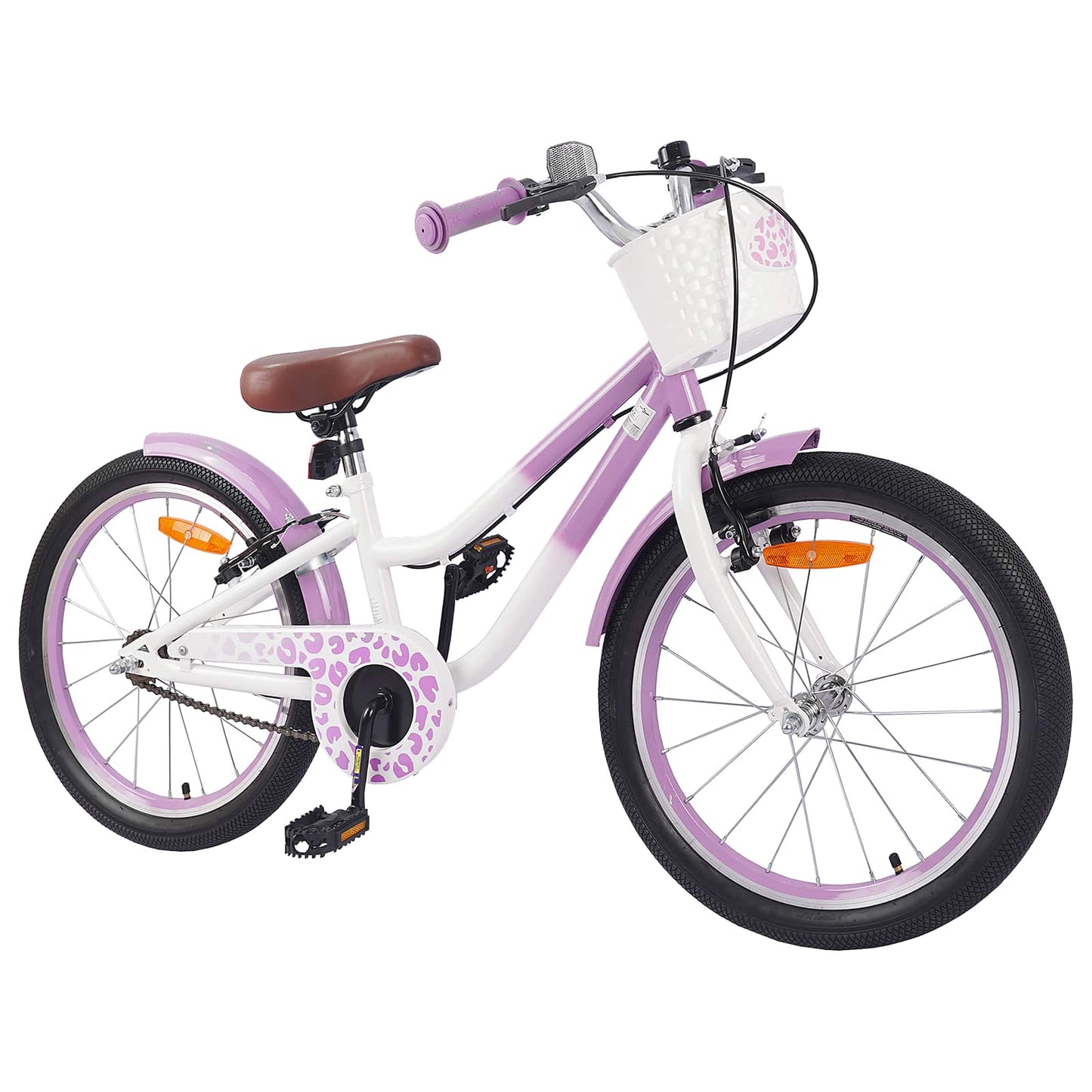Børnecykel 18 tommer til 5-7 år gammel Lilla