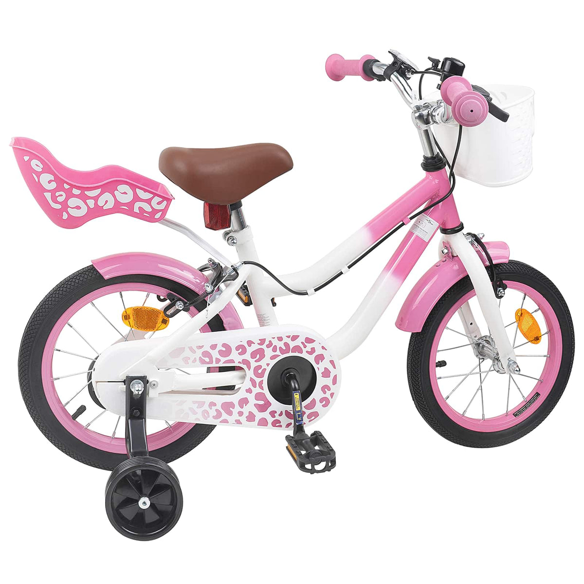 Børnecykel 16 tommer til 4-6 år gamle Lys pink