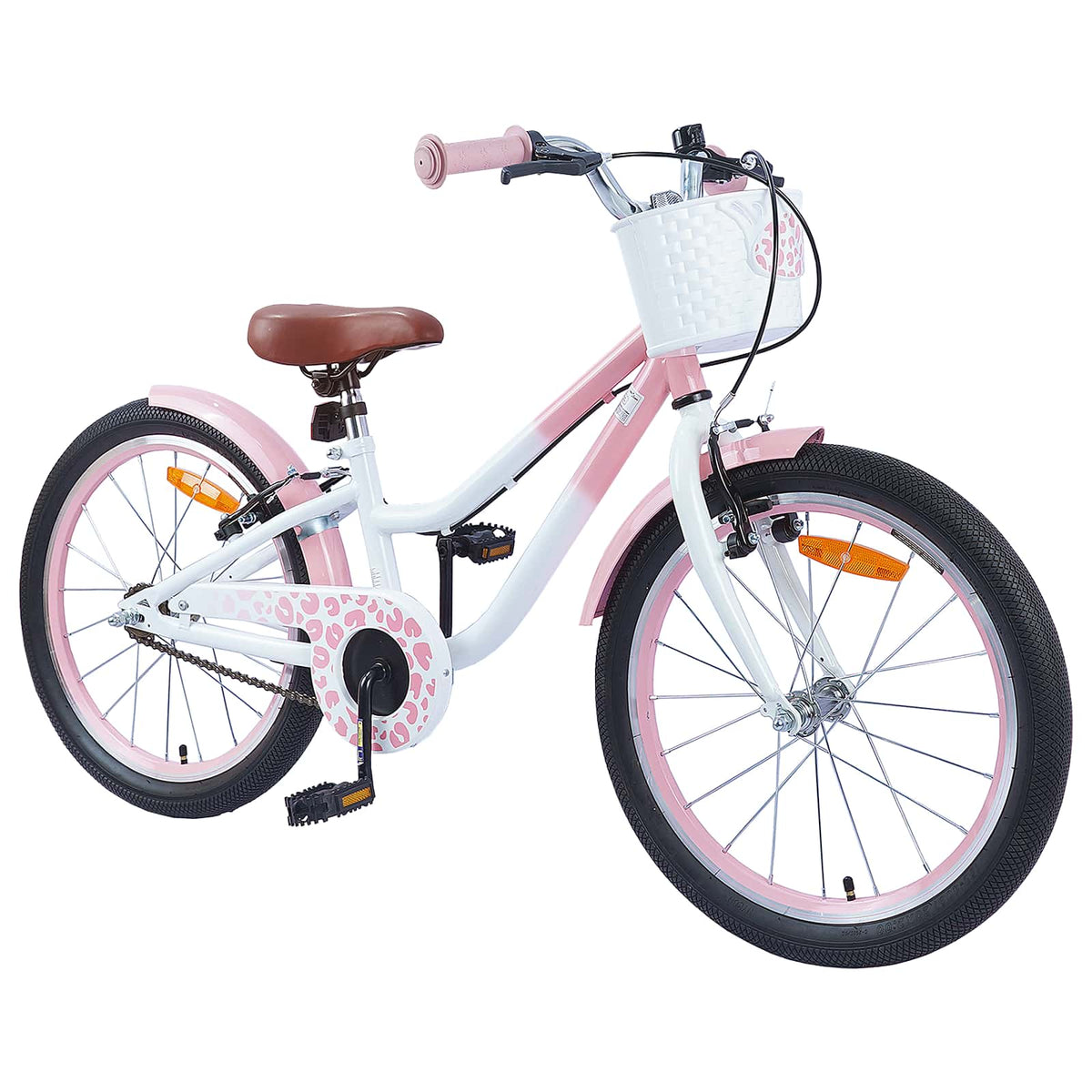 Børnecykel 18 tommer til 5-7 år gammel Lys pink