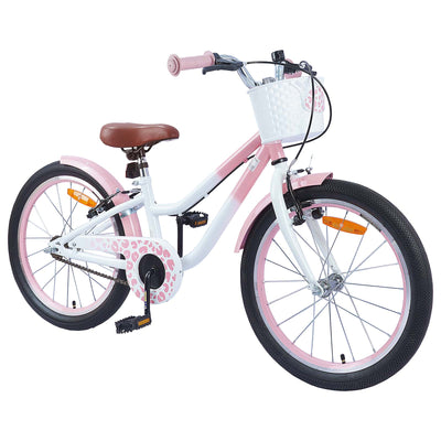 Børnecykel 18 tommer til 5-7 år gammel Lys pink