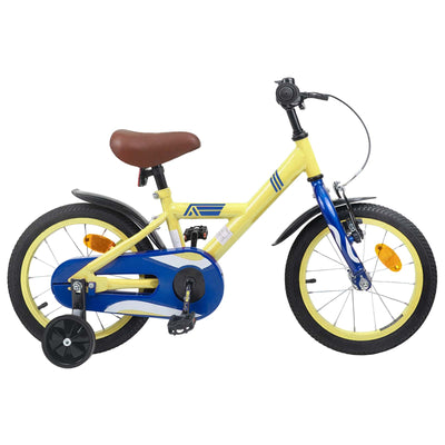 Børnecykel 16 tommer til 4-6 år gamle Gul