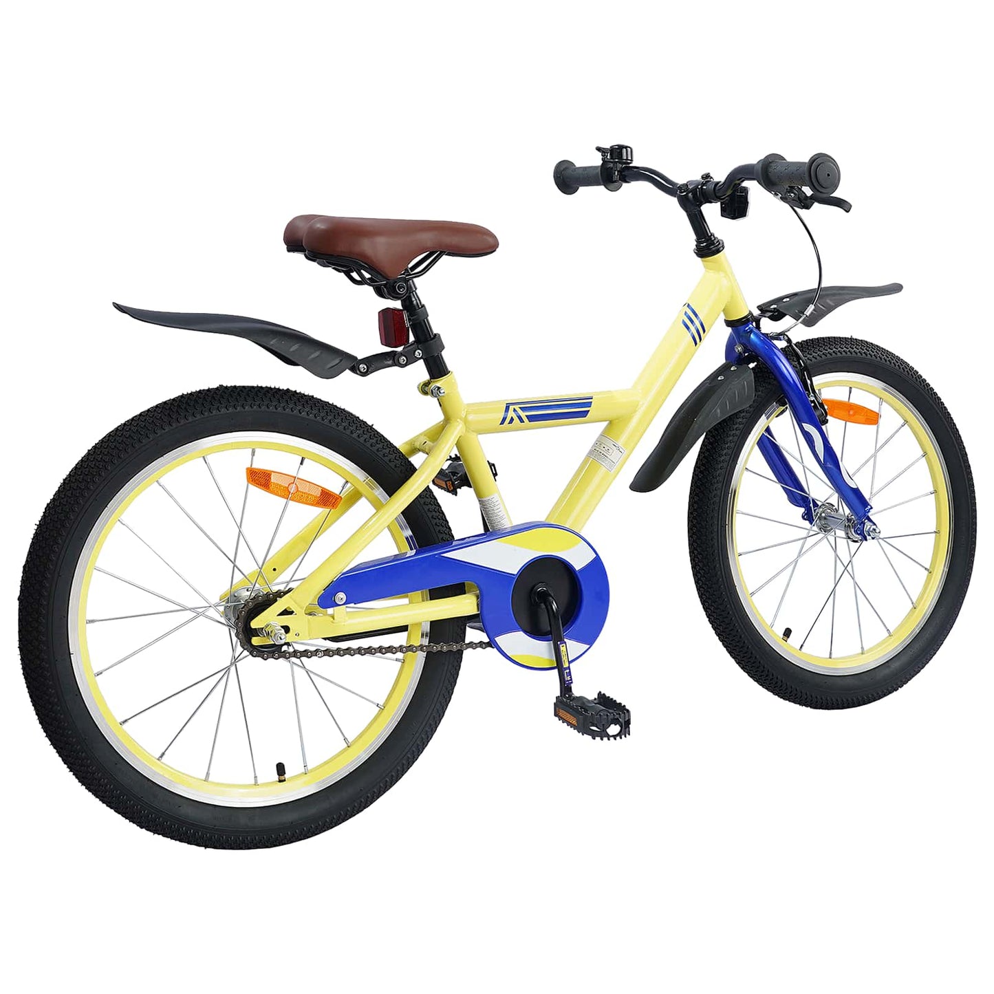 Børnecykel 18 tommer til 5-7 år gammel Gul