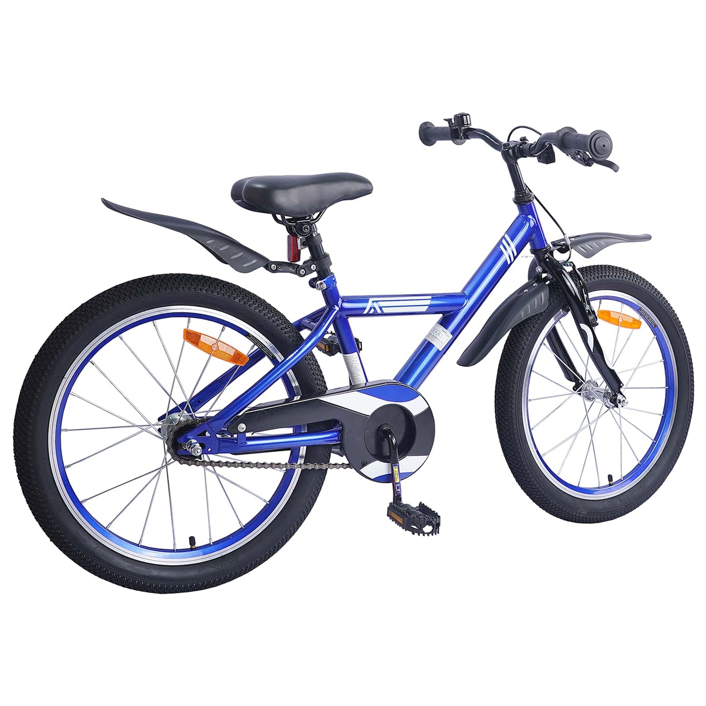 Børnecykel 18 tommer til 5-7 år gammel Mørk blå