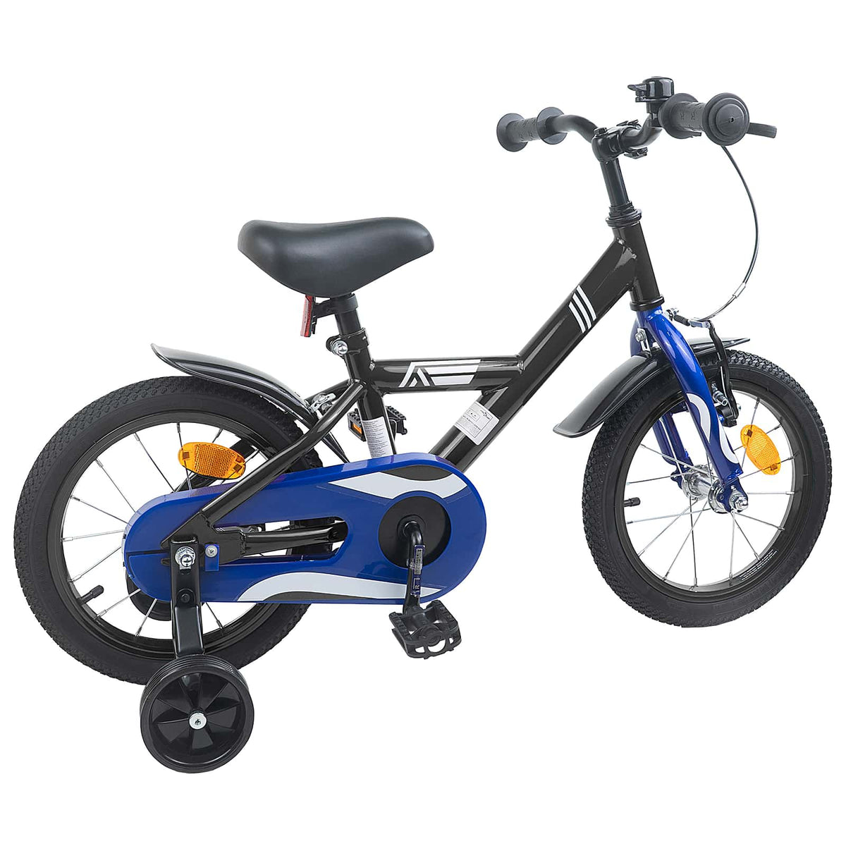 Børnecykel 16 tommer til 4-6 år gamle Sort