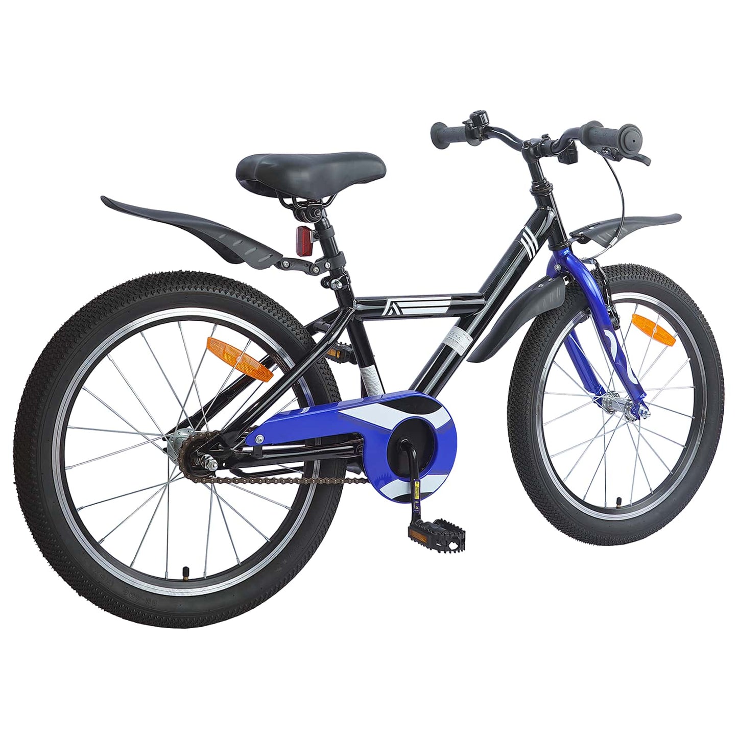 Børnecykel 18 tommer til 5-7 år gammel Sort