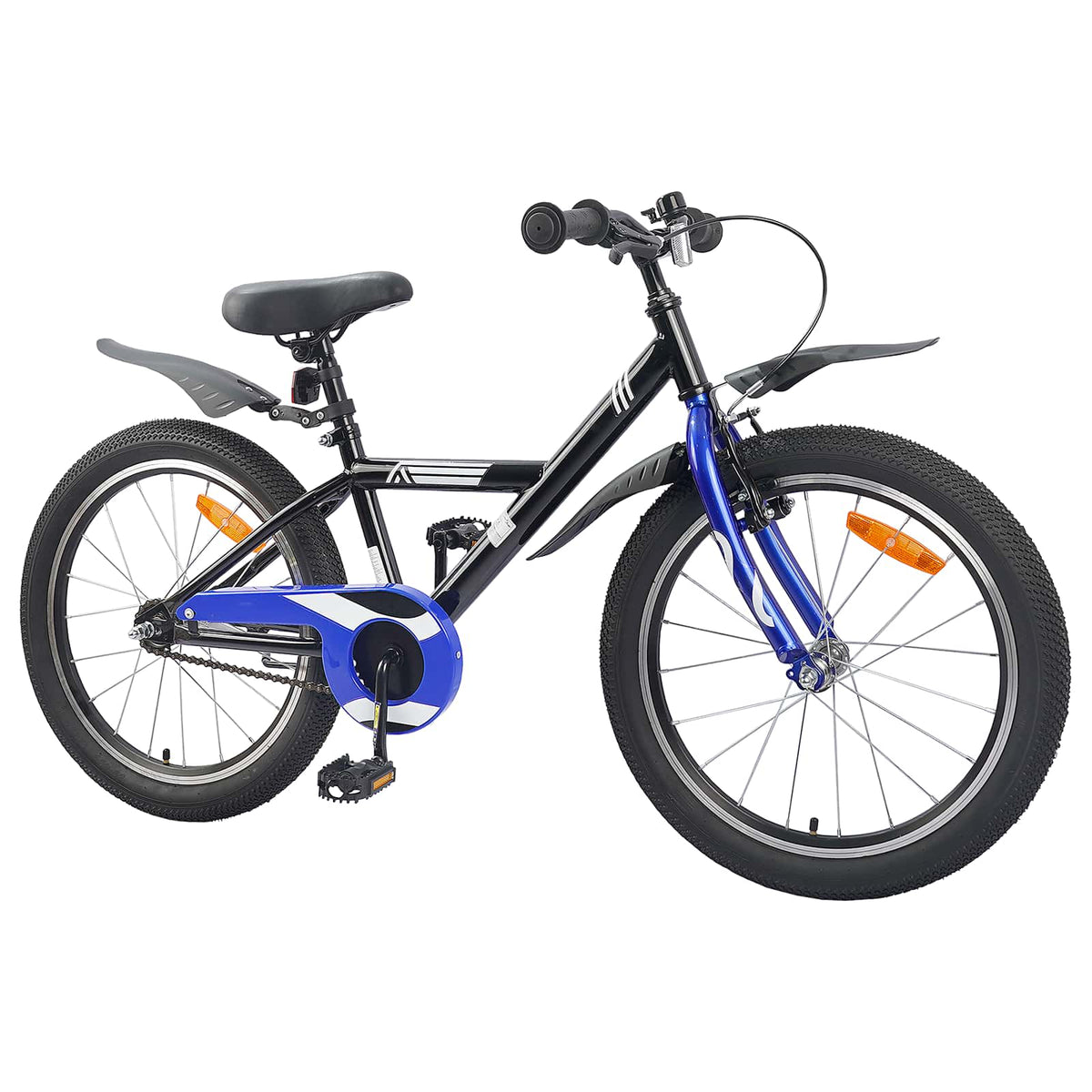 Børnecykel 20 tommer til børn i alderen 6-11 år Sort