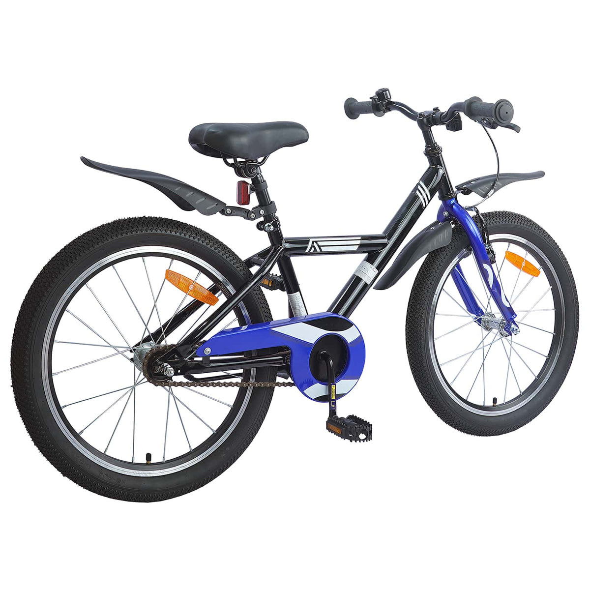 Børnecykel 20 tommer til børn i alderen 6-11 år Sort