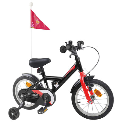 Børnecykel 12 tommer til 2-4 år gamle Sort