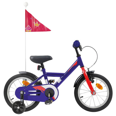 Børnecykel 16 tommer til 4-6 år gamle Mørk blå