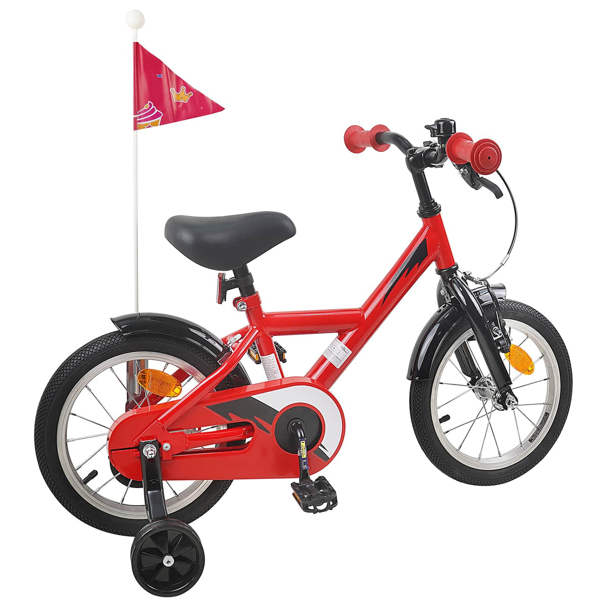 Børnecykel 12 tommer til 2-4 år gamle Rød