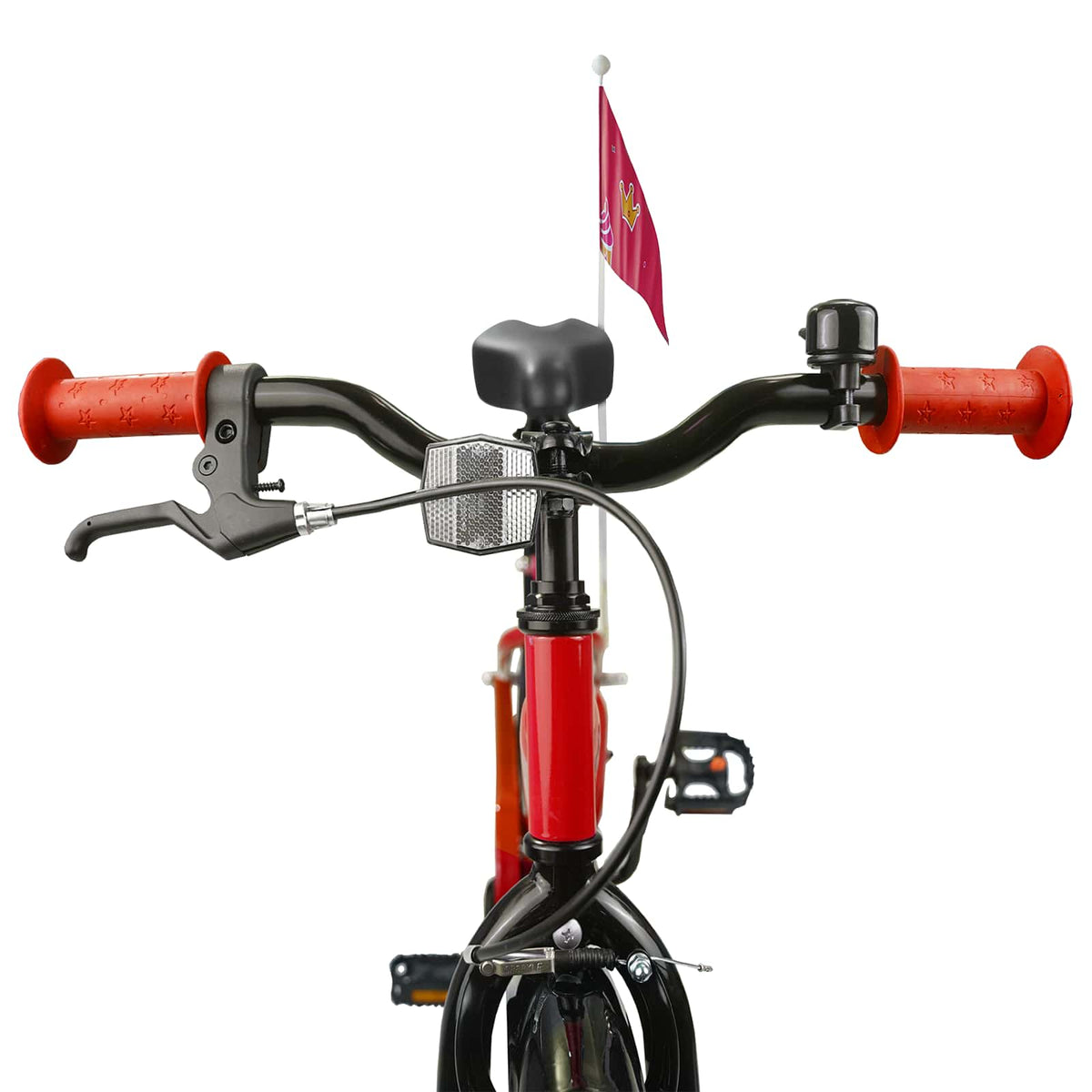 Børnecykel 18 tommer til 5-7 år gammel Rød
