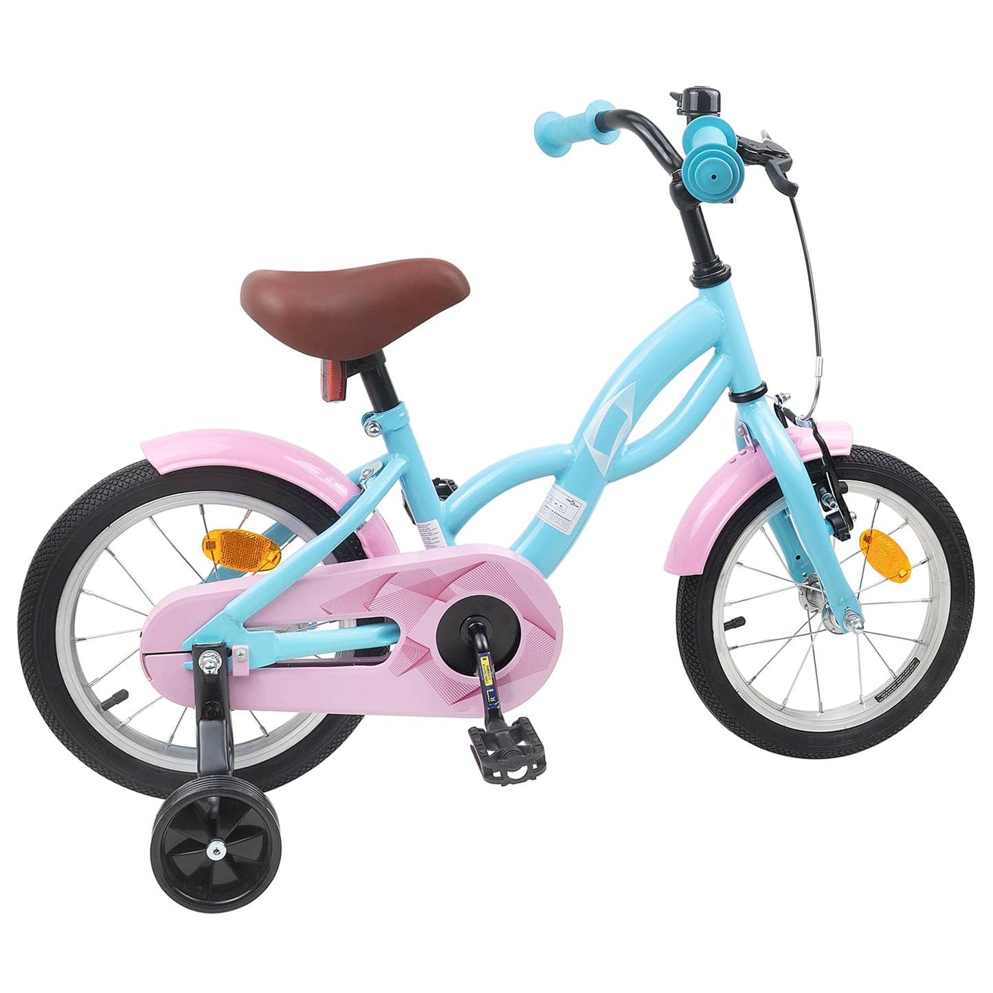 Børnecykel 14 tommer anbefalet til 3-5 år gammel Lyseblå