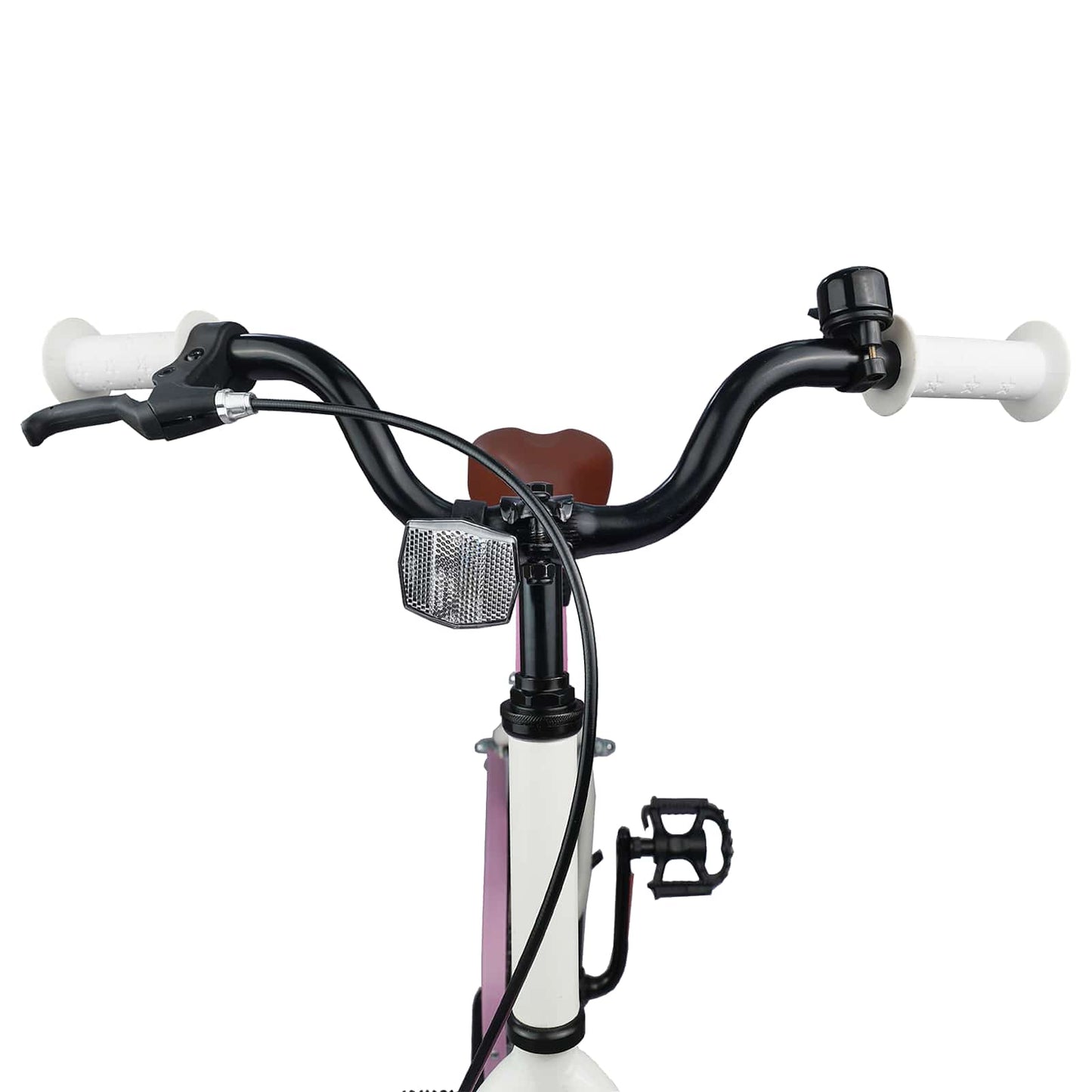 Børnecykel 18 tommer til 5-7 år gammel Hvid