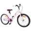 Børnecykel 18 tommer til 5-7 år gammel Hvid