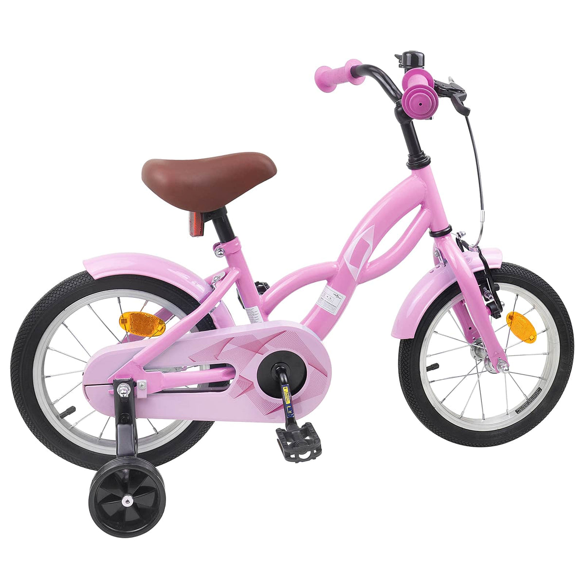 Børnecykel 14 tommer anbefalet til 3-5 år gammel Lys pink