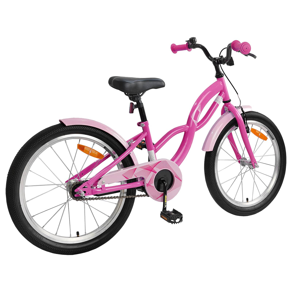 Børnecykel 20 tommer til børn i alderen 6-11 år Mørk pink