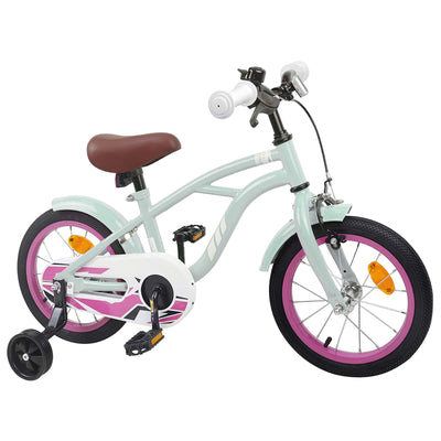 Børnecykel 16 tommer til 4-6 år gamle Lys grøn
