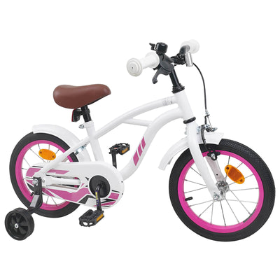 Børnecykel 16 tommer til 4-6 år gamle Hvid