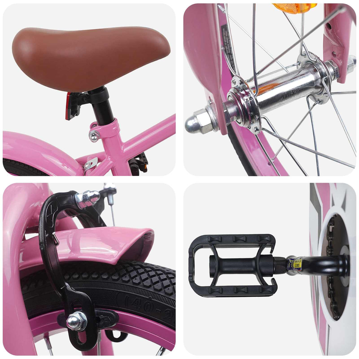 Børnecykel 14 tommer anbefalet til 3-5 år gammel Lys pink