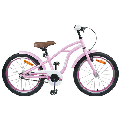 Børnecykel 18 tommer til 5-7 år gammel Lys pink