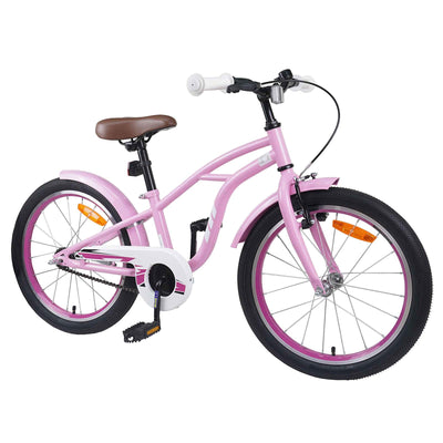 Børnecykel 20 tommer til børn i alderen 6-11 år Lys pink