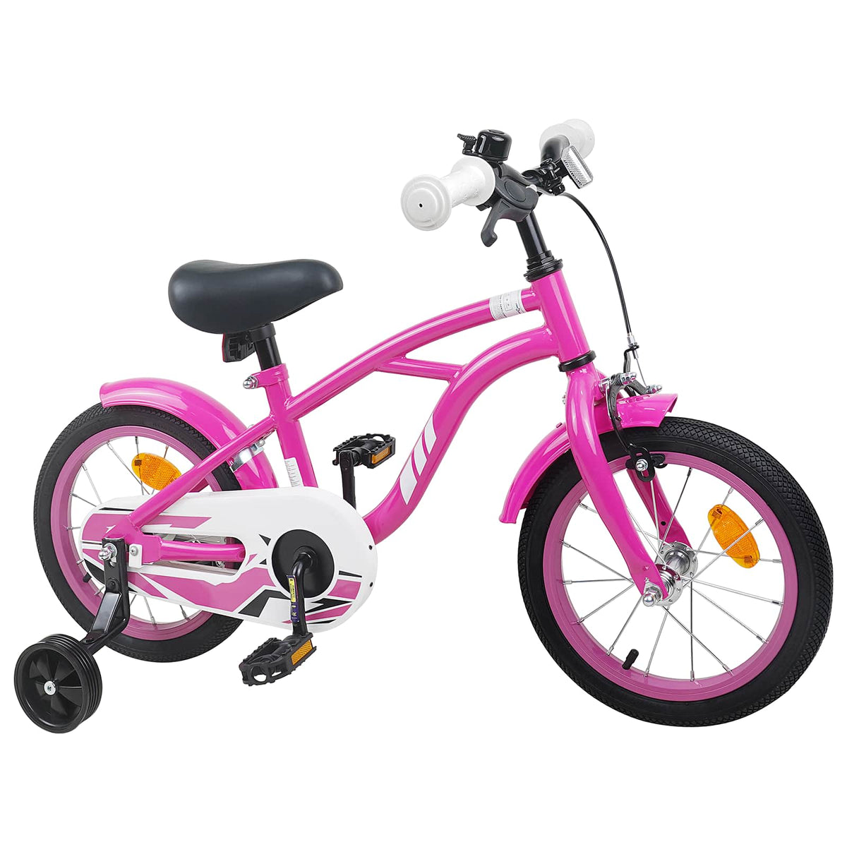 Børnecykel 12 tommer til 2-4 år gamle Mørk pink