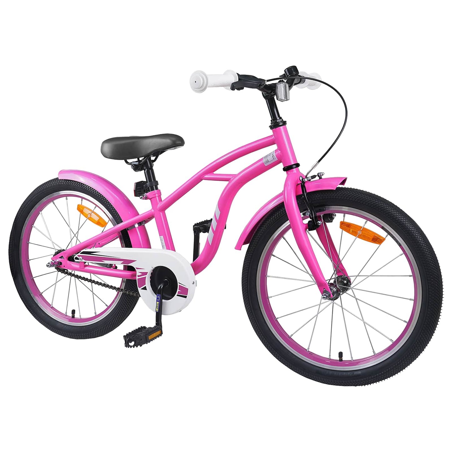 Børnecykel 20 tommer til børn i alderen 6-11 år Mørk pink