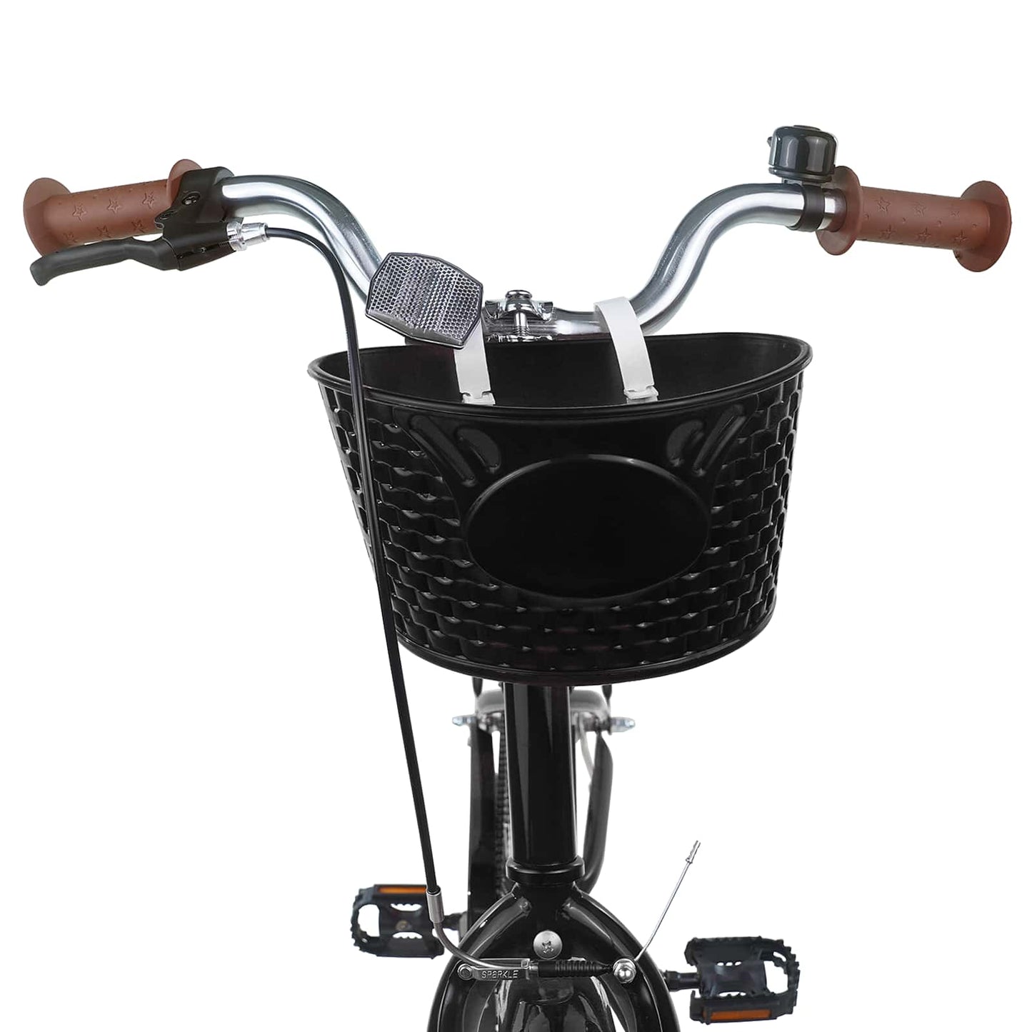 Børnecykel 20 tommer til børn i alderen 6-11 år Sort