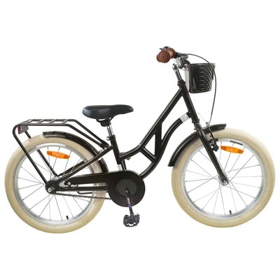 Børnecykel 24 tommer til 8-12 år Sort