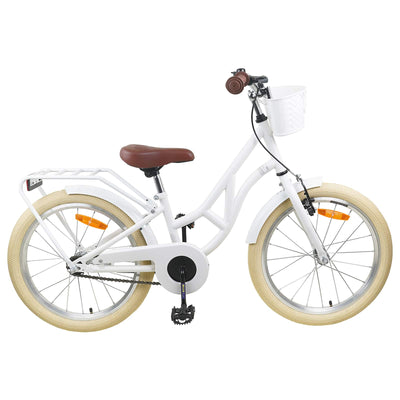 Børnecykel 24 tommer til 8-12 år Hvid