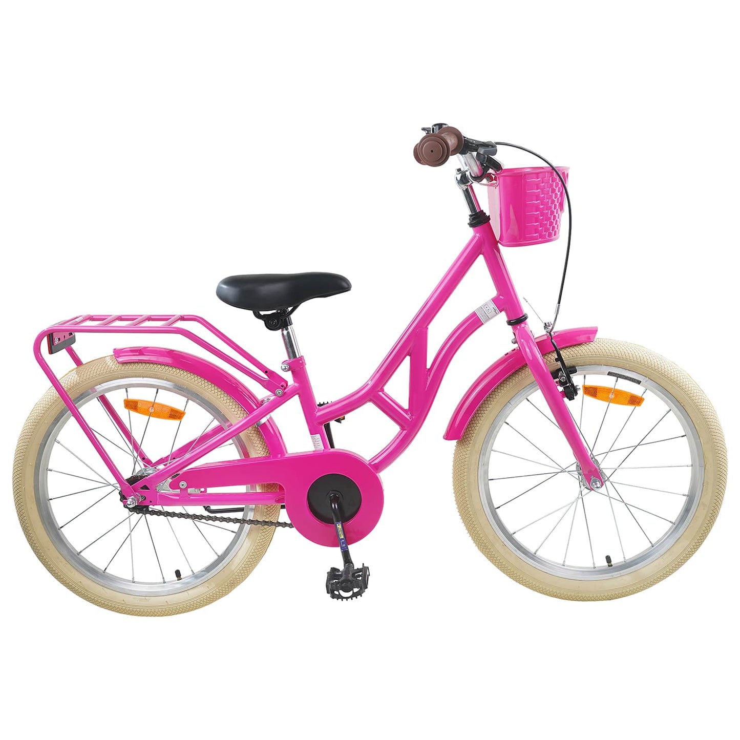 Børnecykel 20 tommer til børn i alderen 6-11 år Mørk pink