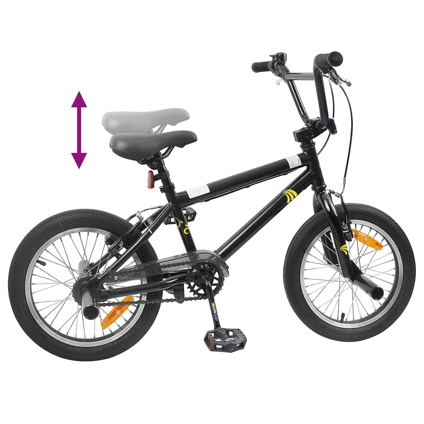 BMX Cykel 20 tommer for over 9 år gammel Sort