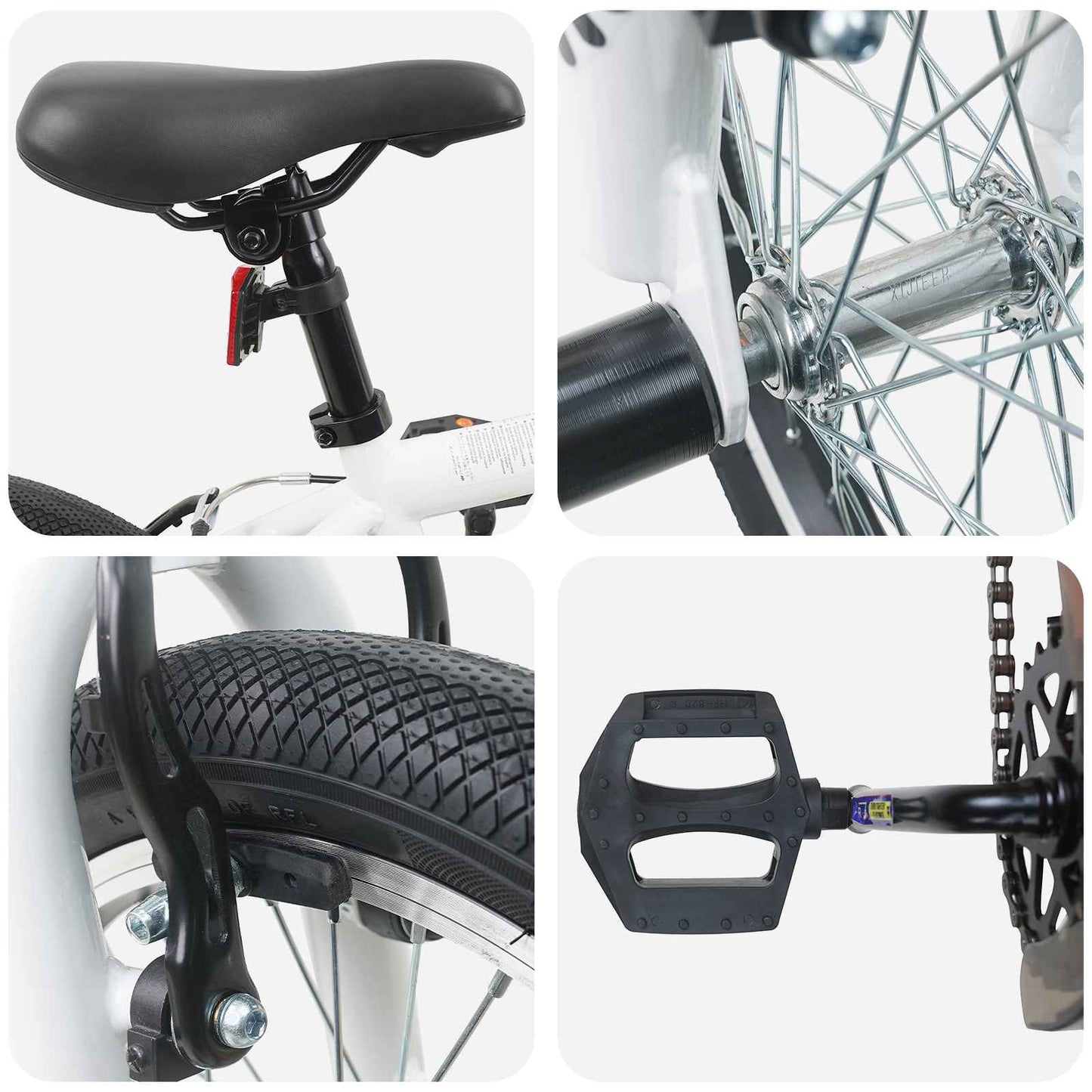 BMX Cykel 20 tommer for over 9 år gammel Hvid
