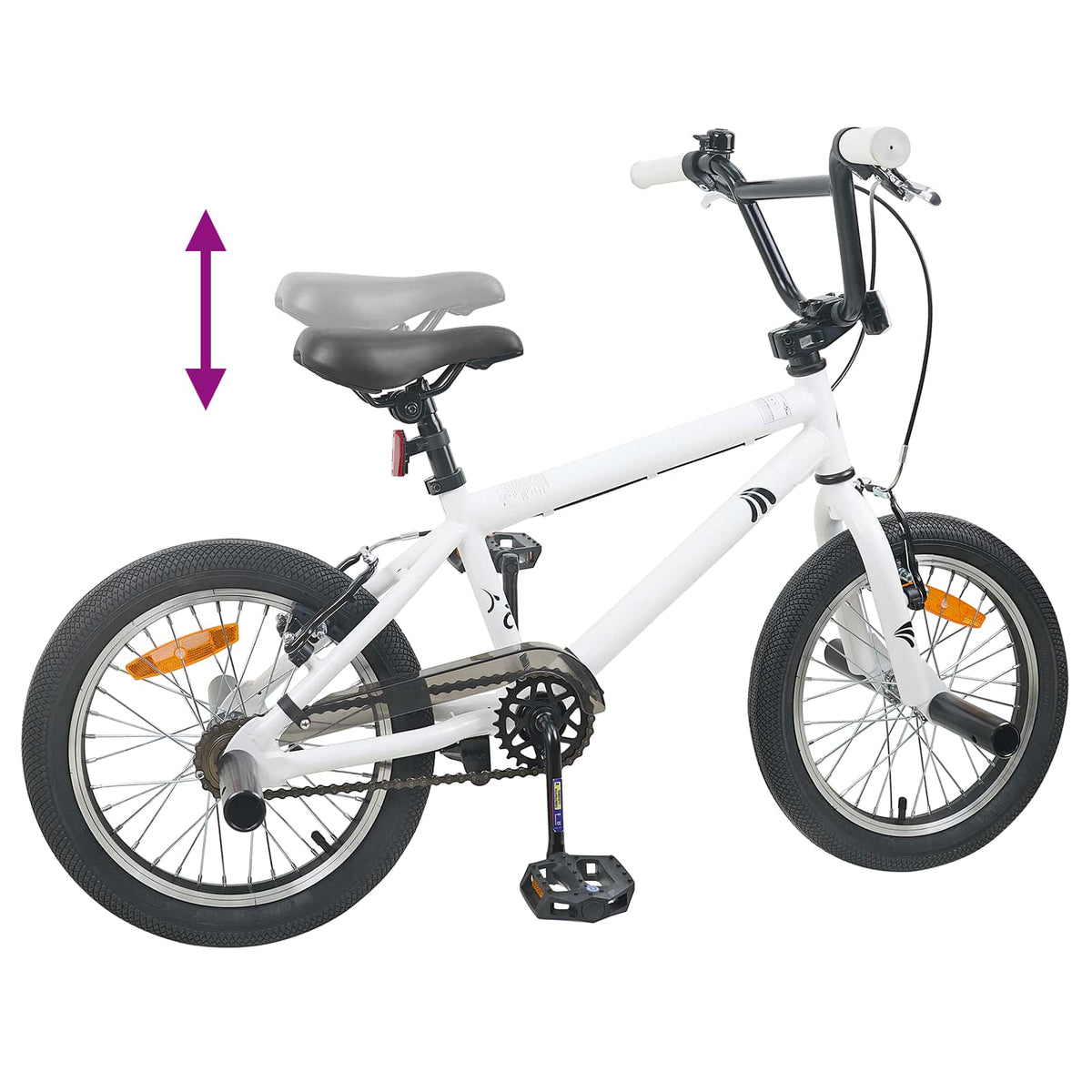 BMX Cykel 20 tommer for over 9 år gammel Hvid