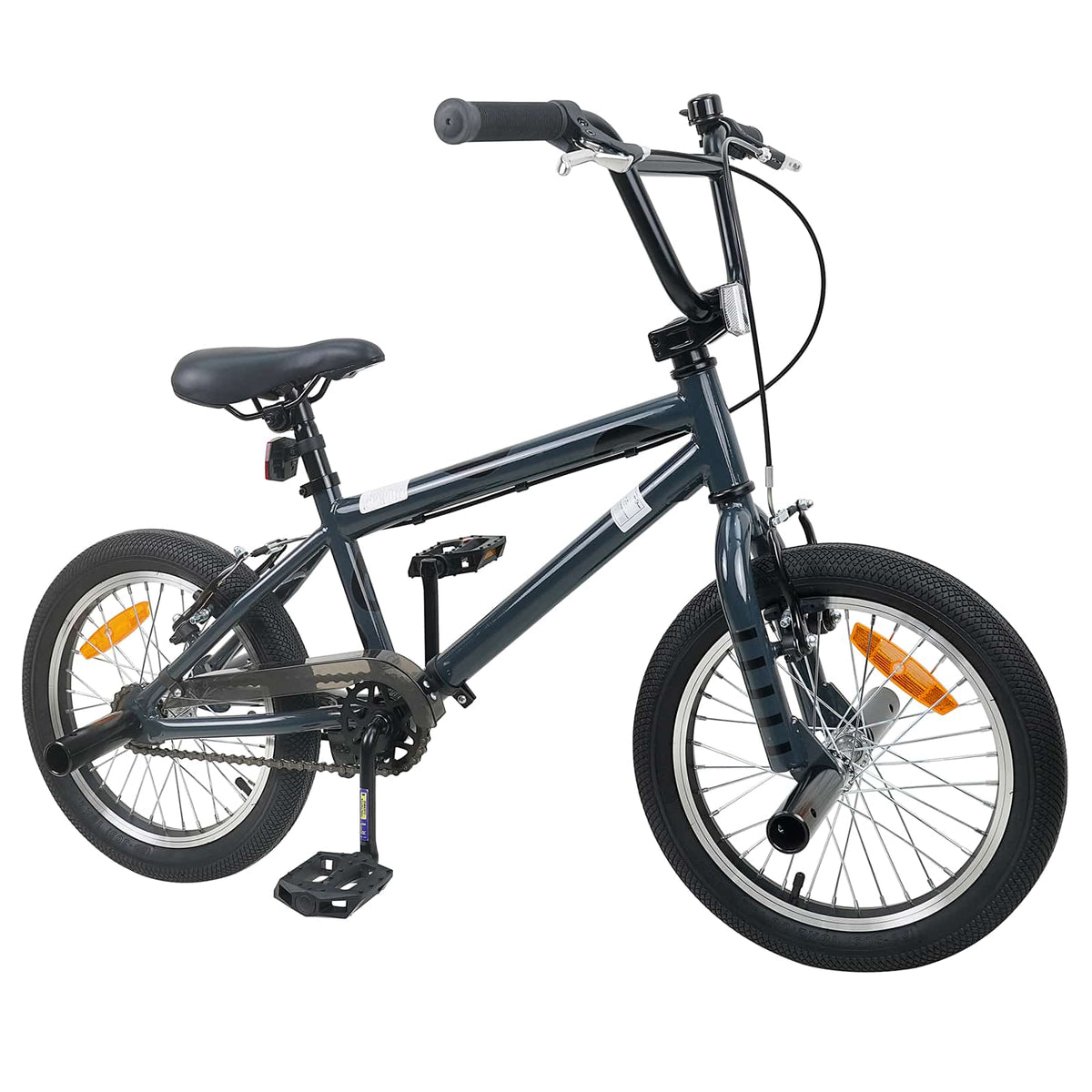 BMX Cykel 16 tommer til 5-8 år gamle Mørkegrå