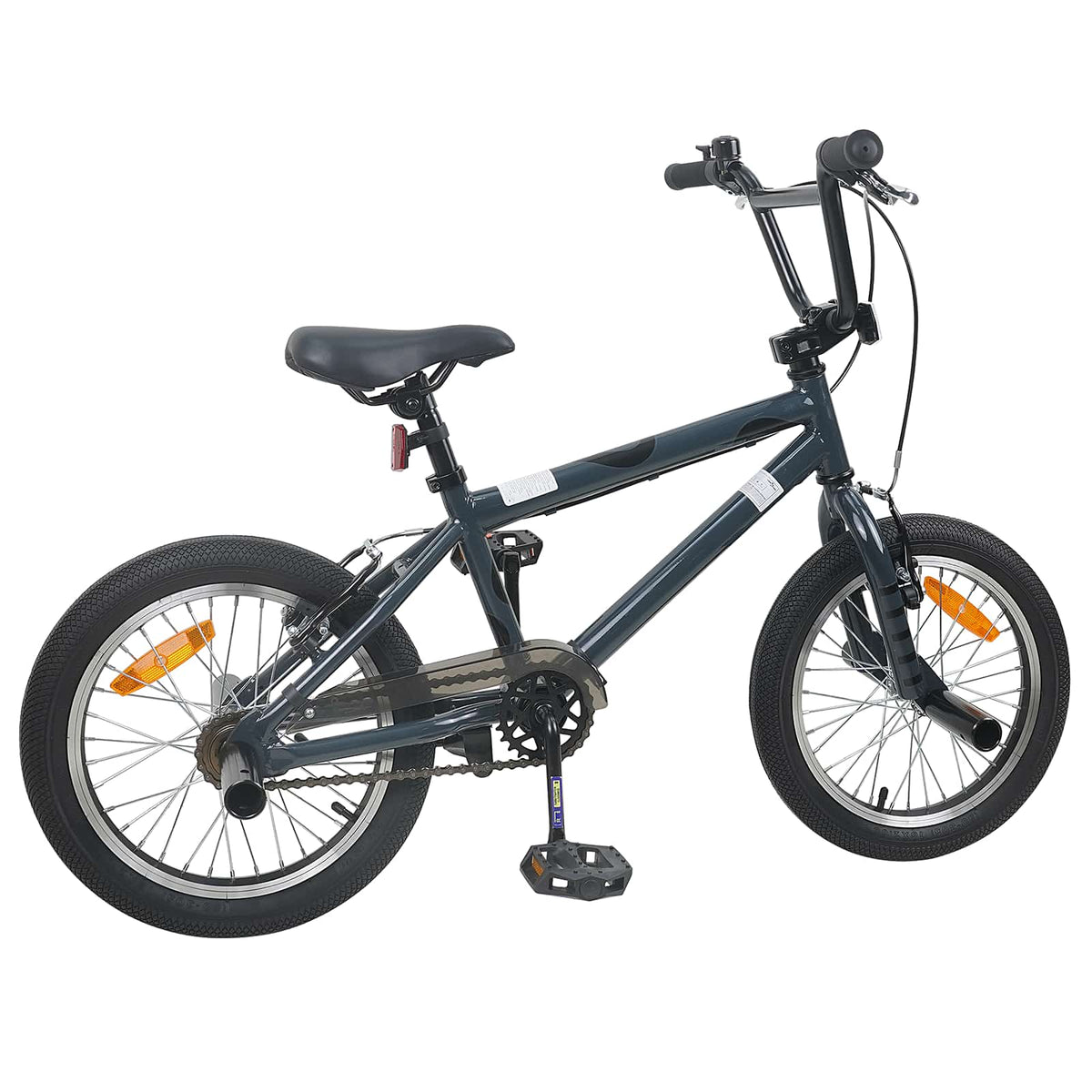 BMX Cykel 16 tommer til 5-8 år gamle Mørkegrå